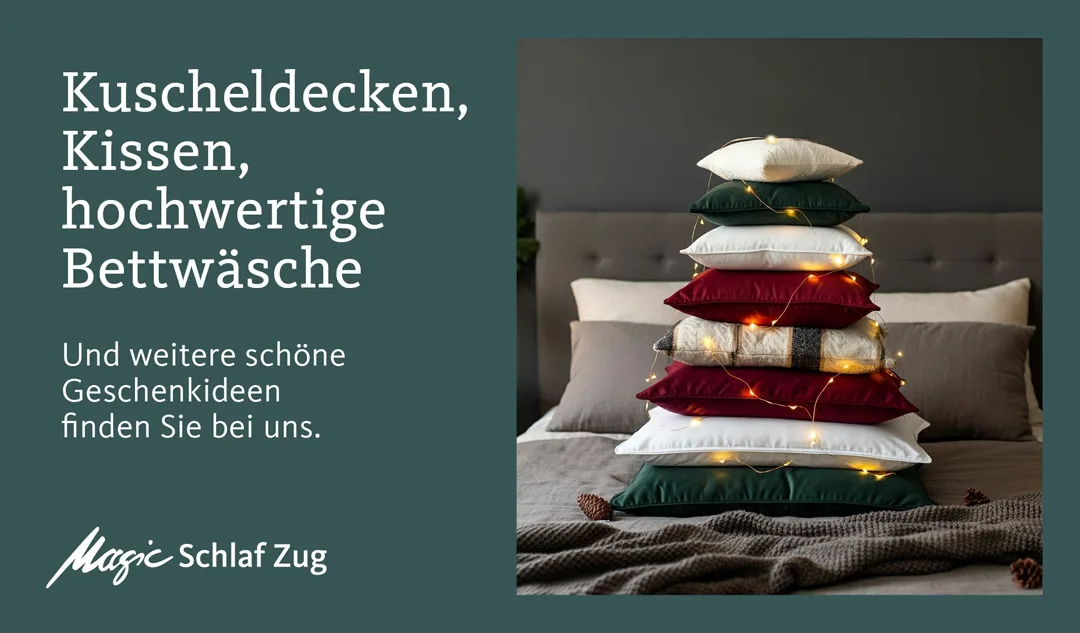 Kuscheldecken, Kissen, hochwertige Bettwäsche und weitere schöne Geschenkideen finden Sie bei uns. Magic Schlaf Zug